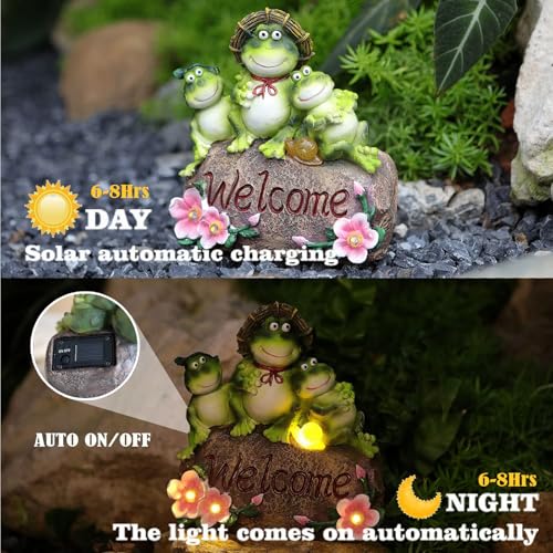 Frog Garden Statue Outdoor Decor