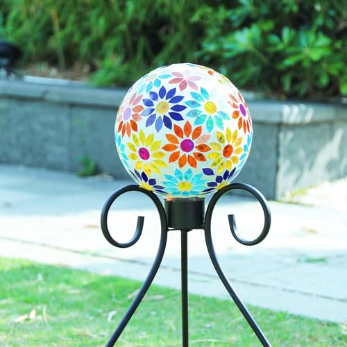 Gazing Ball 8" Glass Gazing Balls Sphere for Garden Outdoor Decor