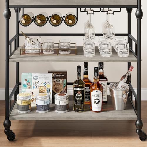 Bar Cart with Wheels
