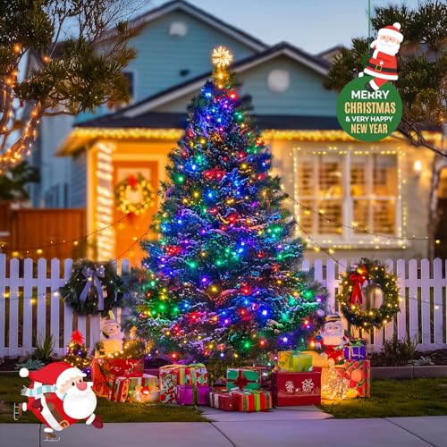 2 Pack Solar String Lights Outdoor Waterproof (66 Foot)