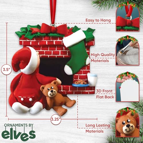 3D Fireplace Toddler Ornaments for Christmas Tree 2026