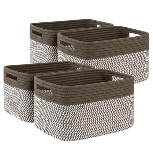 4 Pack Storage Baskets for Organizing (4 Count)