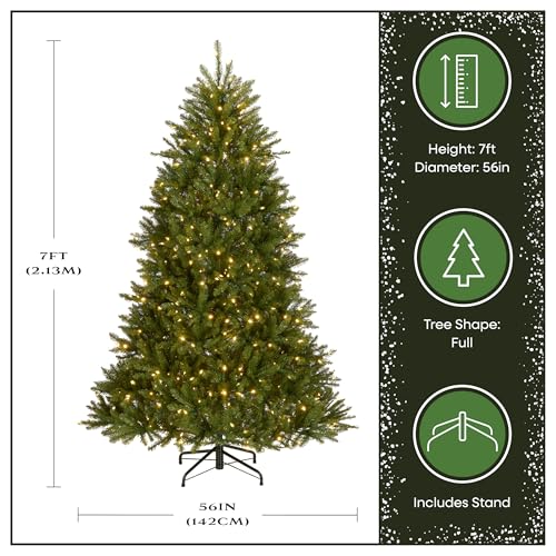 7ft Pre Lit Dunhill Fir Artificial Christmas Tree