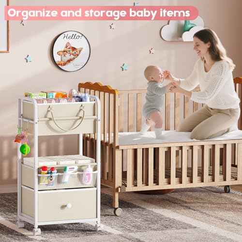 2In1 Baby Diaper Caddy Organizer and Storage