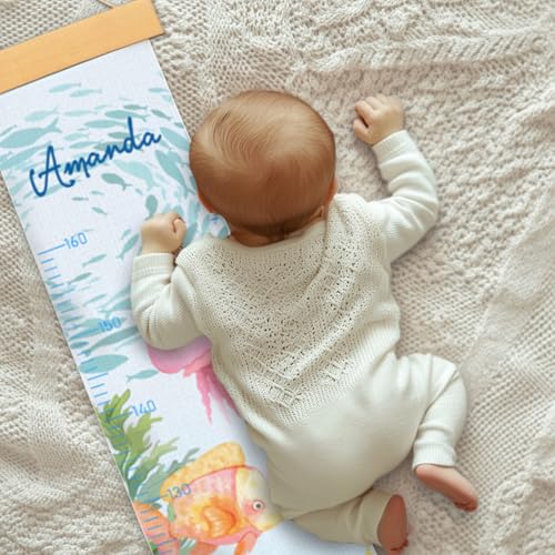 Personalized Name Growth Chart Wall Decor for Kids