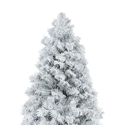 Skylar 6.5ft Snow Flocked Christmas Tree Prelit with 626 Branch Tips