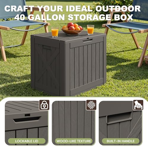 40 Gallon Resin Deck Box
