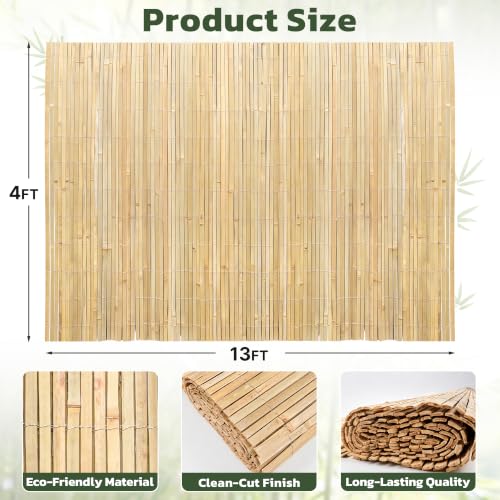 Natural Bamboo Slat Screening (7379 sq inch)