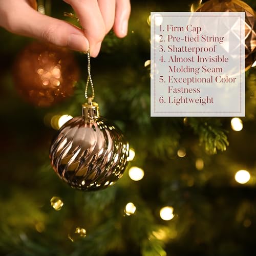 24ct Christmas Ornaments Tree Decorations Set 2.36 Inch (24 Count)