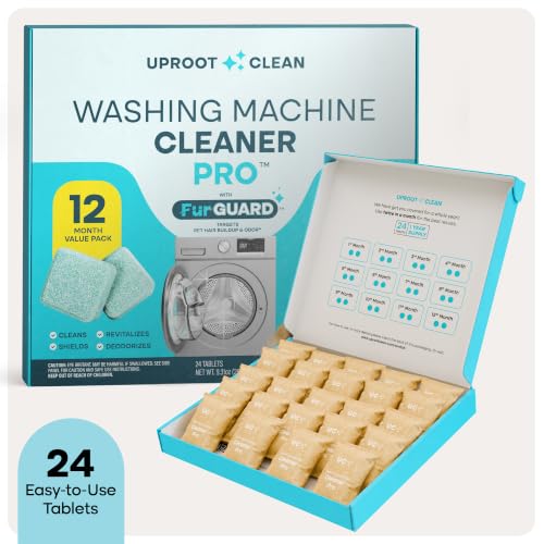 Washing Machine Cleaning Tablets for Pet Owners (24 Count)