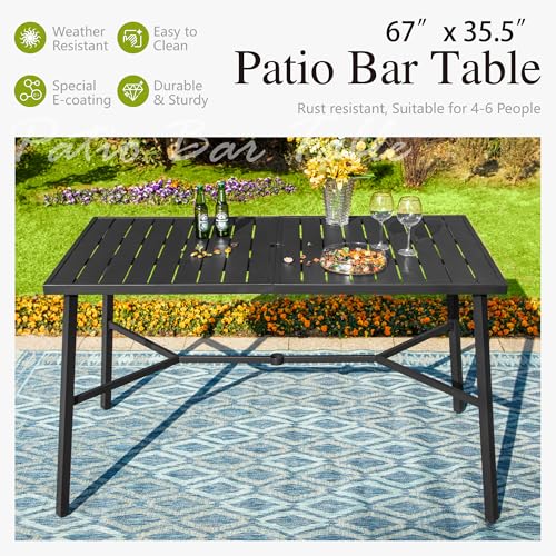 5 Piece Bar Height Outdoor Table and Chairs (5 Count)