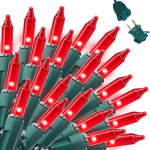 Red Christmas Lights Outdoor (200 Count)