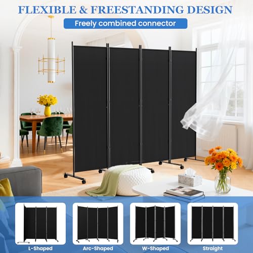 Room Divider Privacy Screens (4 Count)