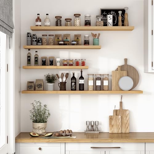 10 Inch Deep Floating Shelves for Wall 55” Set of 2 (2 Count)