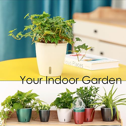 Self Watering Pots for Indoor Plants (6 Count)
