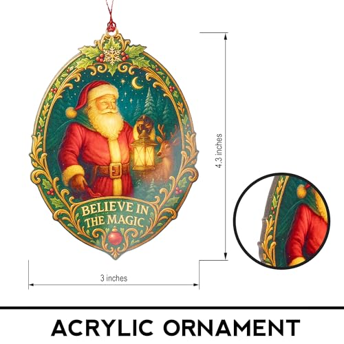 Funny Christmas Santa Ornaments 2025