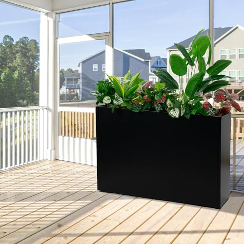 36" L x 24H x 12W Metal Rectangular Planter Box