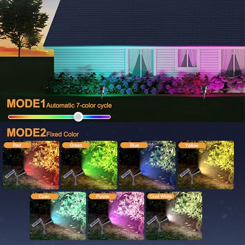 Solar Lights Outdoor Waterproof Spot Lights (4 Count)