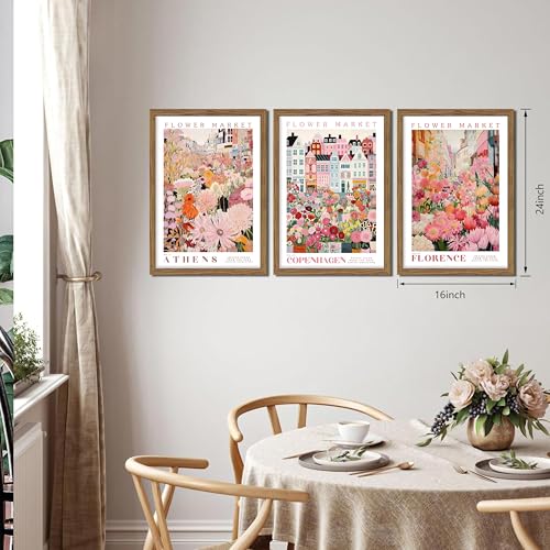 Floral Wall Art Set of 3 (3 Count)
