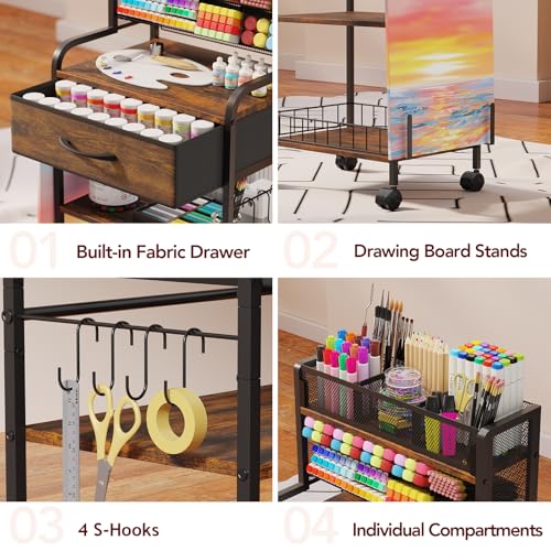 Art cart 3 Tier Rolling Cart