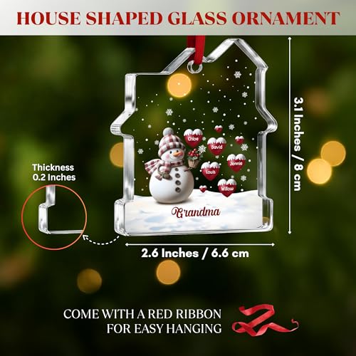 Happy Christmas Snowman Ornament