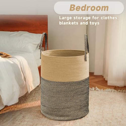 80L Cotton Rope Laundry Basket Hamper