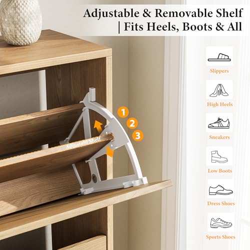 Arch Chic Shoe Cabinet for Entryway