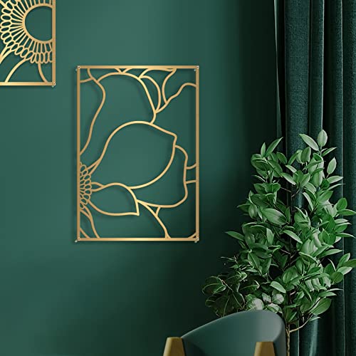 Large 4 Pack Gold Wall Art (4 Count)