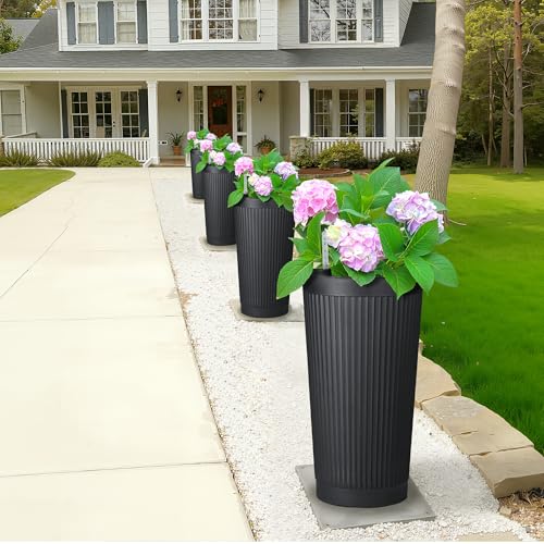 Self Watering Tall Planters Set of 2 (2 Count)