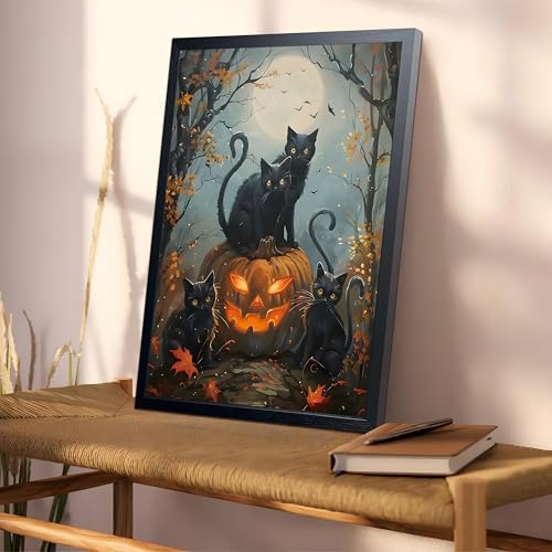 Halloween Black Cat Wall Art