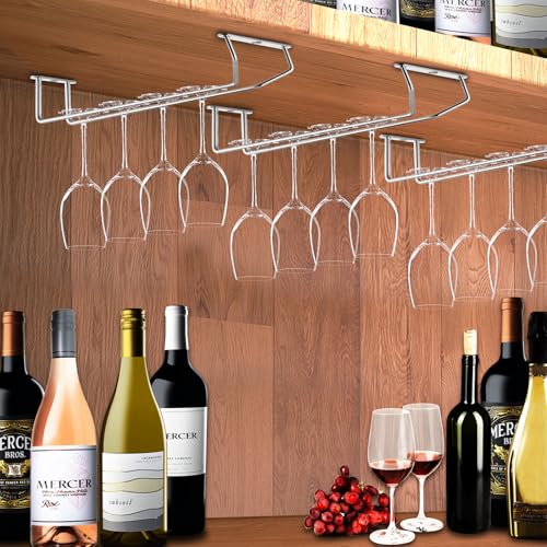 5 Pack Wine Glass Rack Stainless Steel Wine Glass Holder (5 Count)