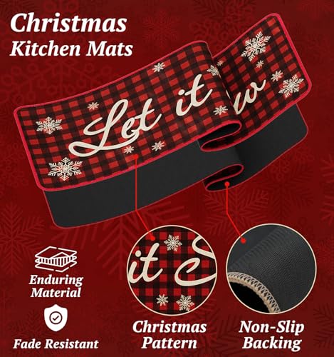 Kitchen Mat Set of 2 (5.55 Sq Ft)