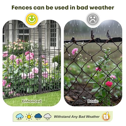 5 Panels Garden Fence with Gate (5 Count)