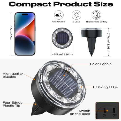 Mini Outdoor Solar Lights (4 Count)