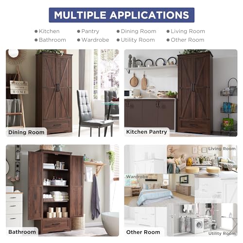 Farmhouse Kitchen Pantry Cabinet