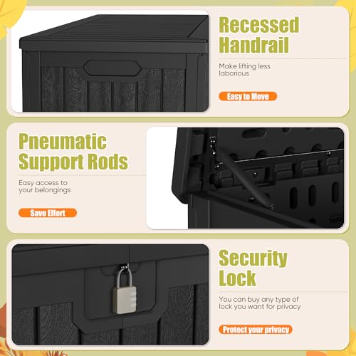 HDPE 240 Gallon Deck Box Double