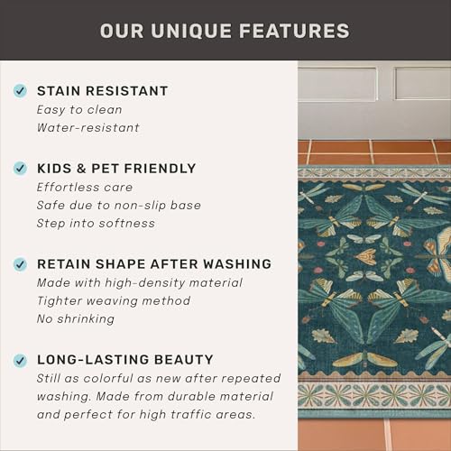 Teal 3x4 Entryway Rug (12 Sq Ft)