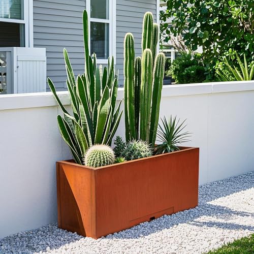 Corten Steel Rectangular Planter Box