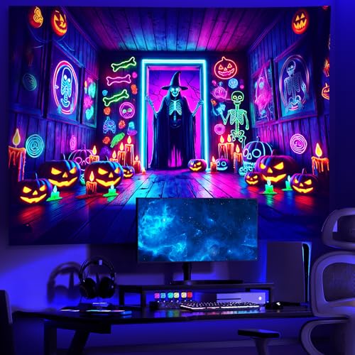 UV Reactive Halloween Tapestry