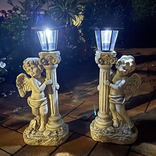 Angel Statue with Solar Lights