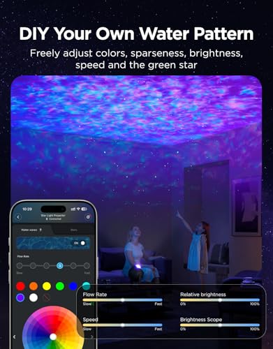 Star Light Projector with Ocean Wave Ripple Effects