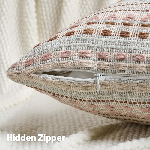 Pack of 2 Boho Throw Pillow Covers 24x24 Inch (2 Count)
