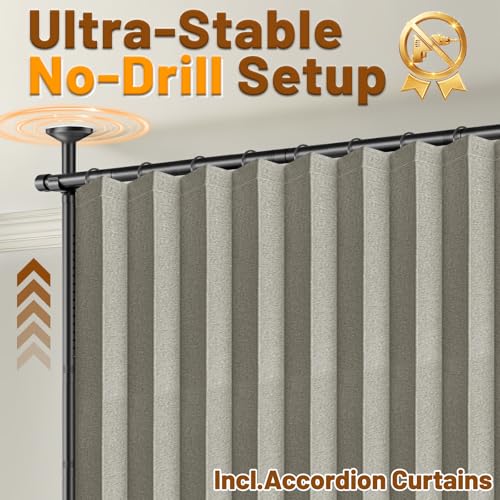Privacy Curtains for Room Divider with Blackout & Soundproof (2 Count)