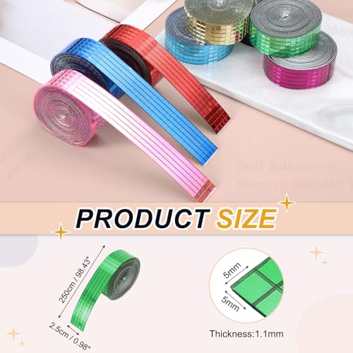 5x5mm Self Adhesive Mirrors Mosaic Tiles (2500 unidad)