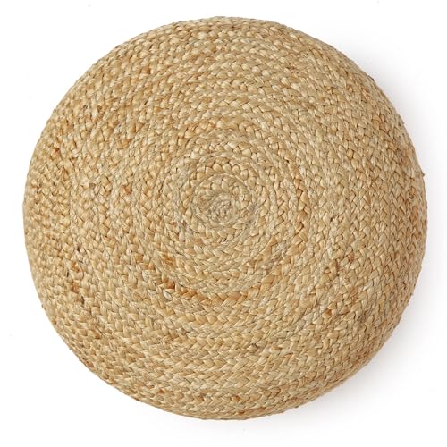 Jute Circular Low Pouf