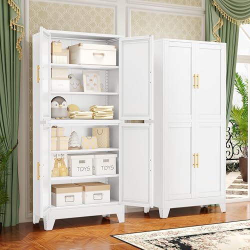 75.2" Tall Metal Pantry Cabinet