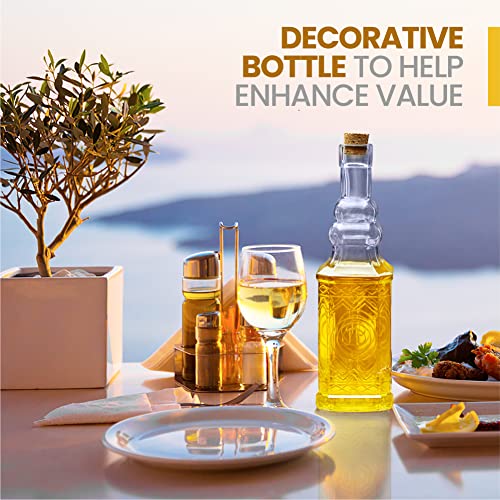 Assorted Clear Glass Bottles with Corks (6 Count)