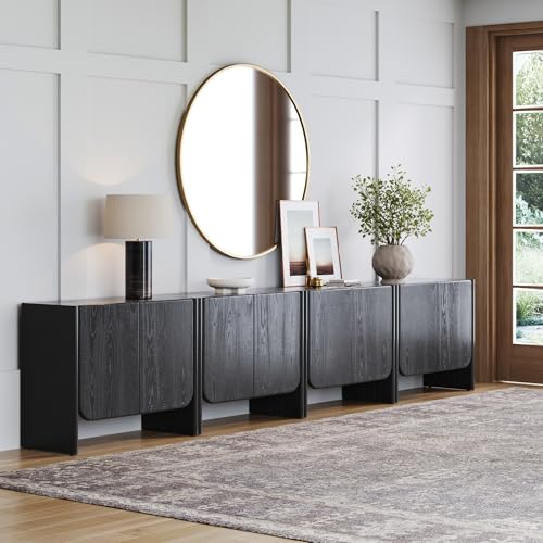 Jacala Mid Century Modern Entryway Storage Cabinet with Doors