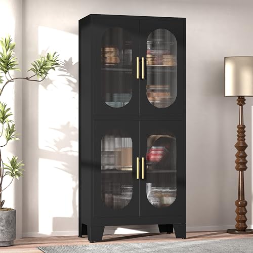 Black Kitchen Pantry Cabinet