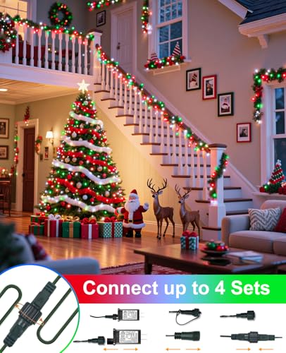 80FT 240 LED Christmas Lights Outdoor